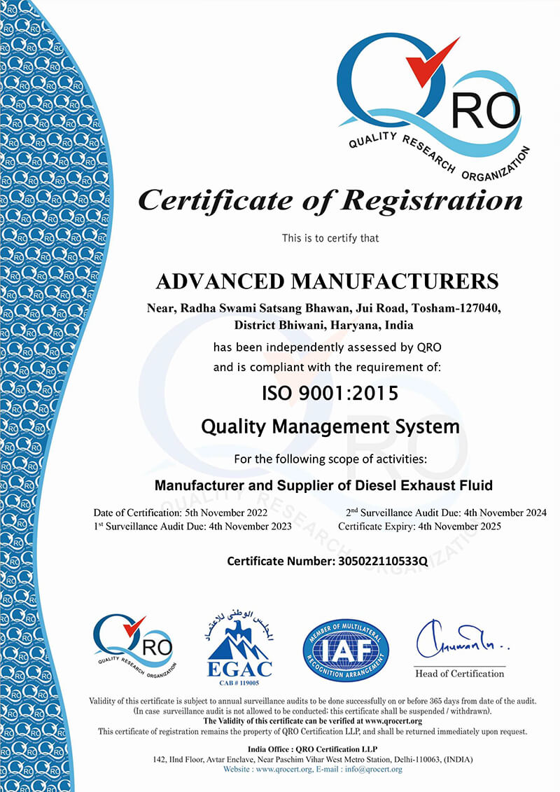 diesel exhaust fluid suppliers haryana